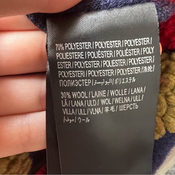 NWT FARM Rio Maxi heartberry fleece cardigan size XS S M L blue red green - Picture 9 of 12